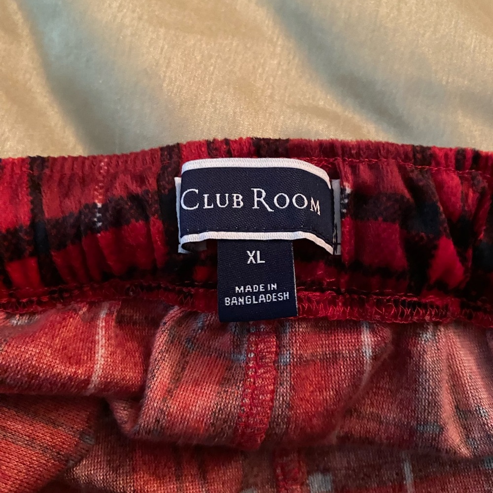 Unisex Club Room Red Pajama Pants XL EUC - Picture 4 of 4